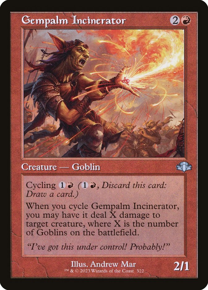 Gempalm Incinerator (Retro Frame) - (Foil): Dominaria Remastered