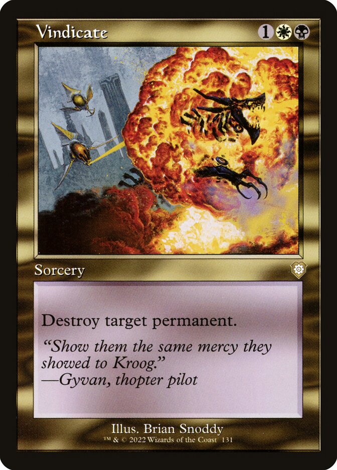 Vindicate (Retro Frame): The Brothers' War Commander