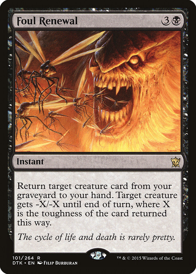 Foul Renewal - (Foil): Dragons of Tarkir
