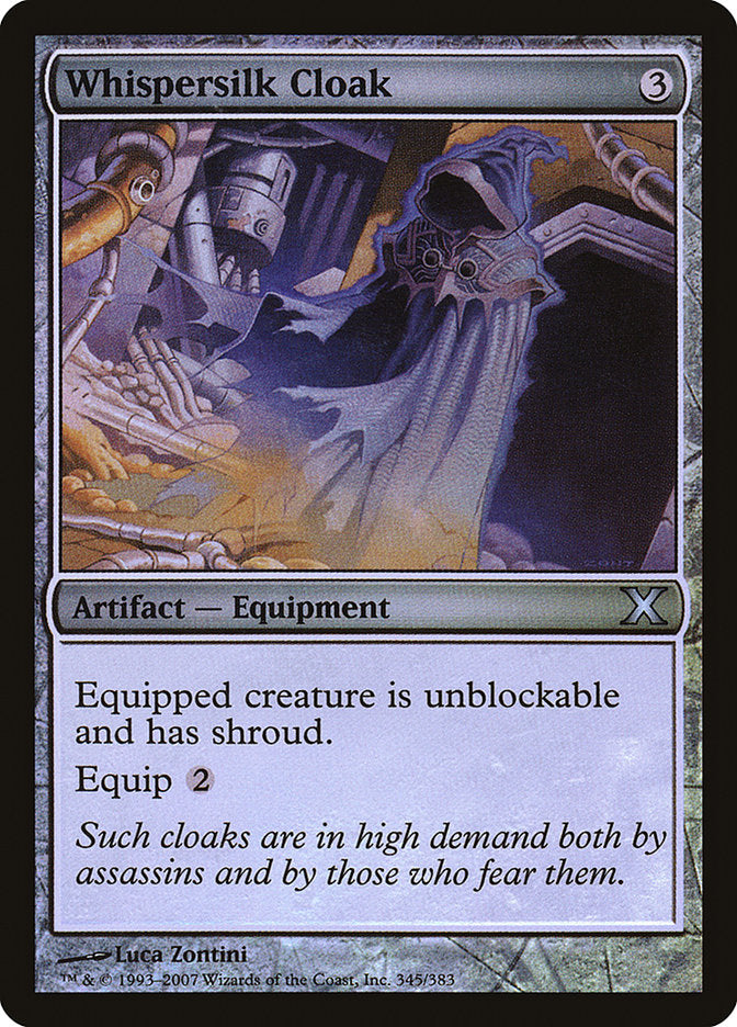 Whispersilk Cloak - (Foil): Tenth Edition