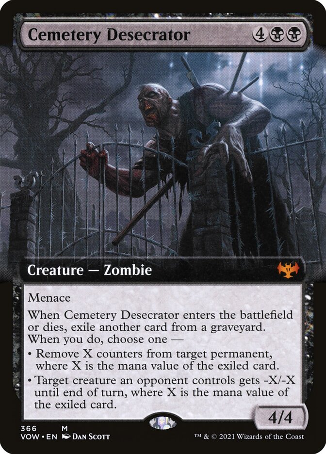 Cemetery Desecrator (Extended Art): Innistrad: Crimson Vow