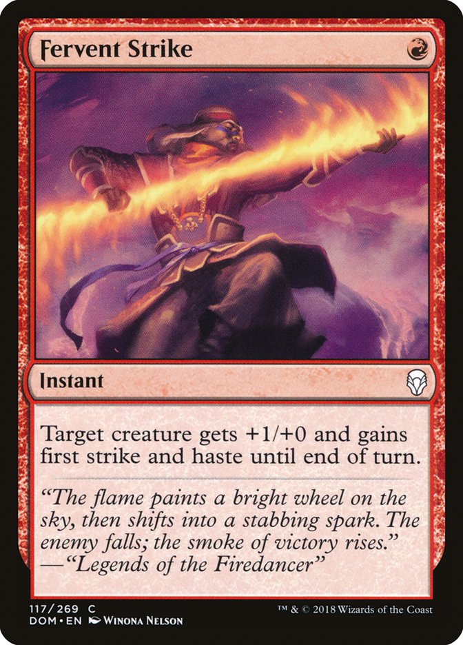 Fervent Strike - (Foil): Dominaria