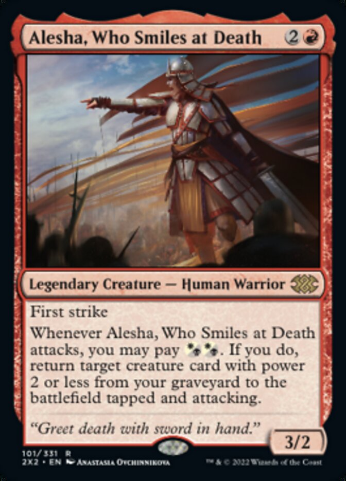 Alesha, Who Smiles at Death - (Foil): Double Masters 2022