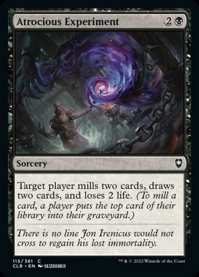 Atrocious Experiment - (Foil): Commander Legends: Battle for Baldur's Gate