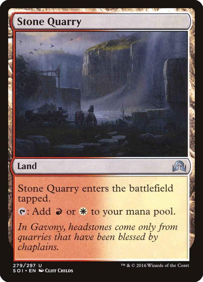 Stone Quarry - (Foil): Shadows over Innistrad