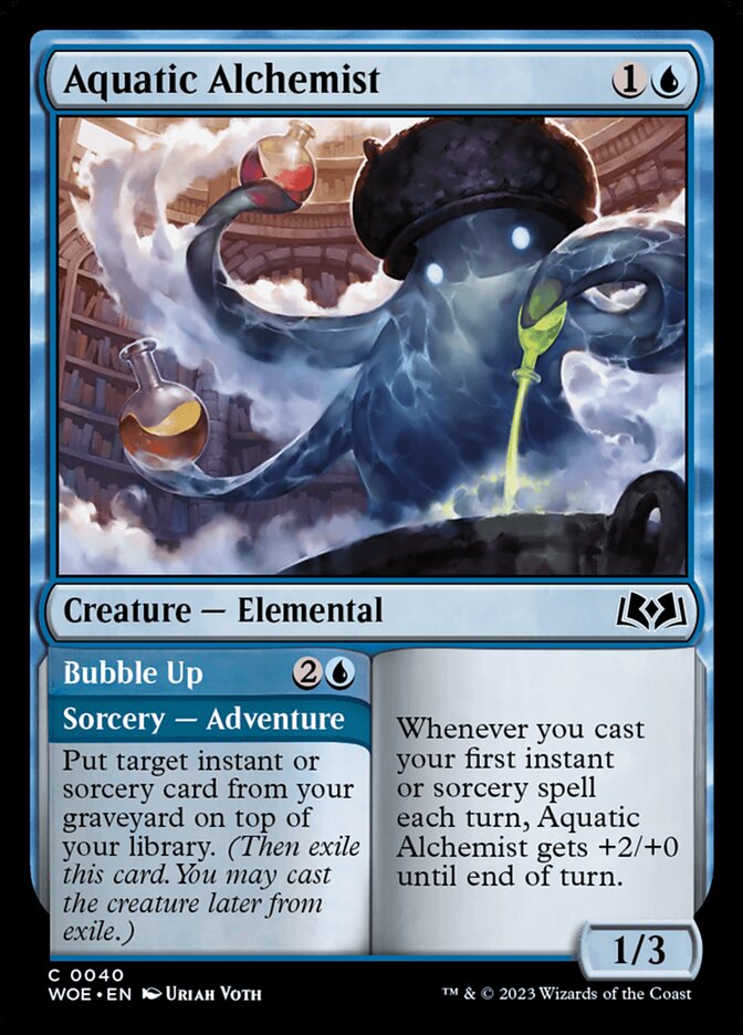 Aquatic Alchemist // Bubble Up: Wilds of Eldraine
