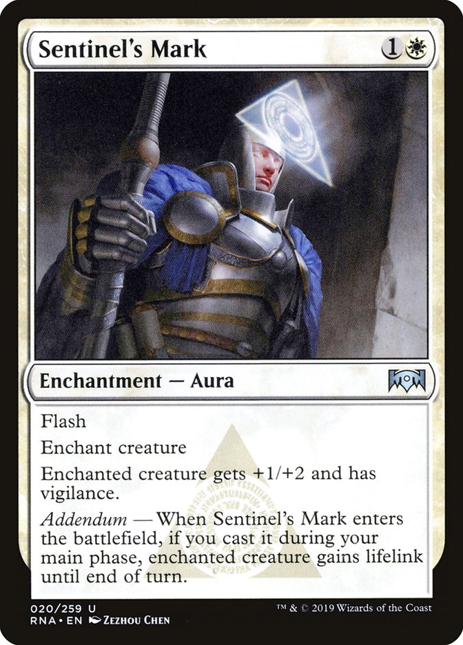 Sentinel's Mark - (Foil): Ravnica Allegiance