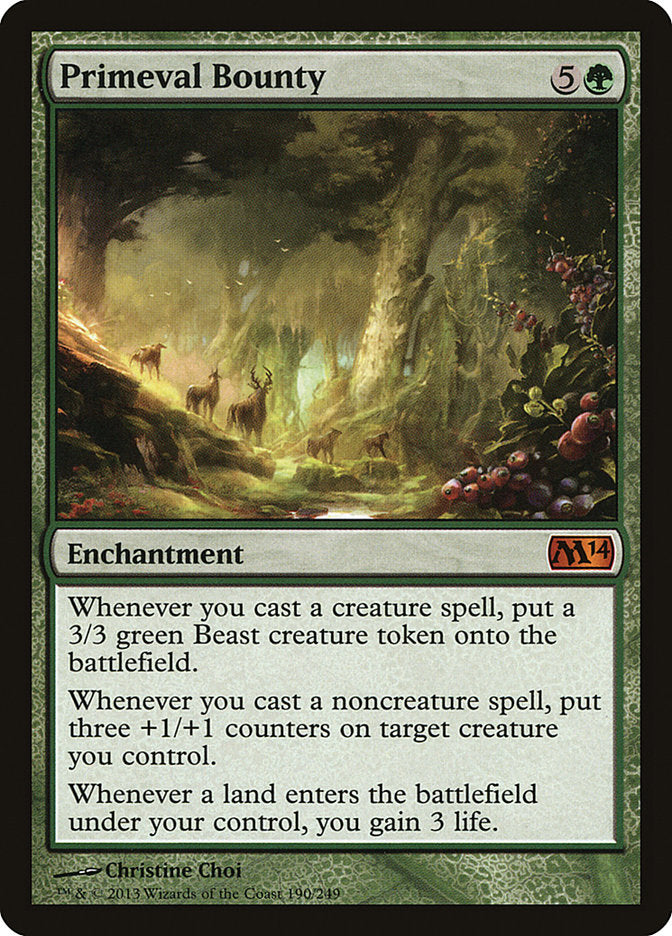 Primeval Bounty - (Foil): Magic 2014
