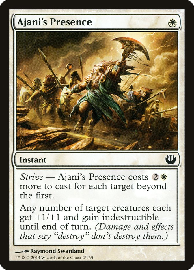 Ajani's Presence - (Foil): Journey into Nyx