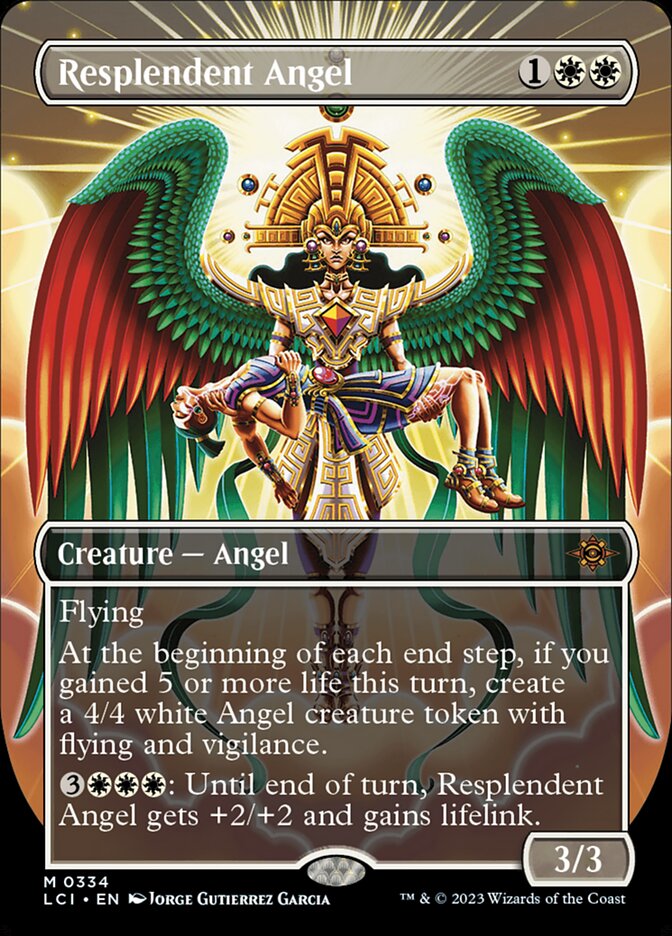 Resplendent Angel (Borderless): Lost Caverns of Ixalan