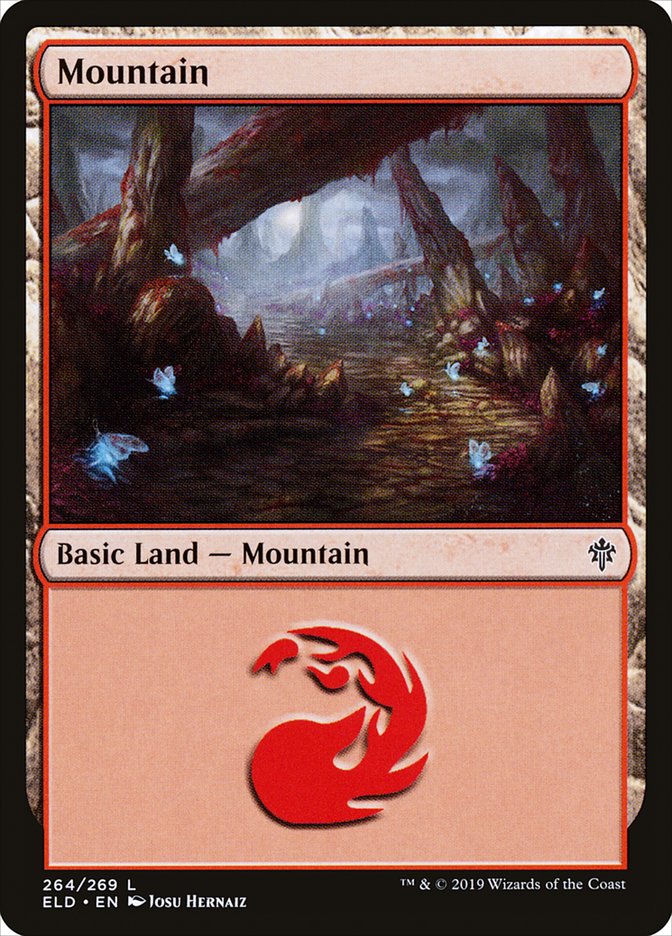 Mountain (#264) - (Foil): Throne of Eldraine