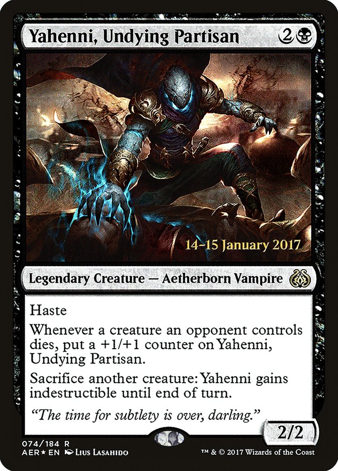 Yahenni, Undying Partisan (Prerelease) (Aether Revolt) - (Foil): Aether Revolt Promos