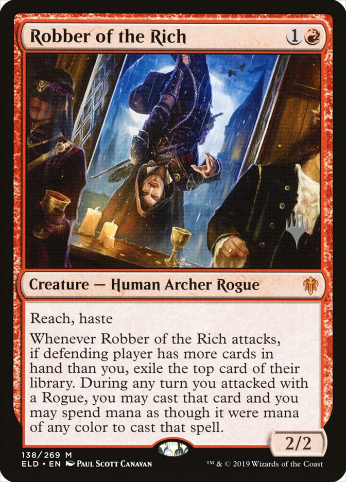 Robber of the Rich (Promo Pack) (Throne of Eldraine): Throne of Eldraine Promos