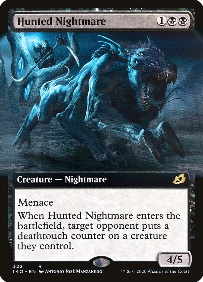 Hunted Nightmare (Extended Art) - (Foil): Ikoria: Lair of Behemoths