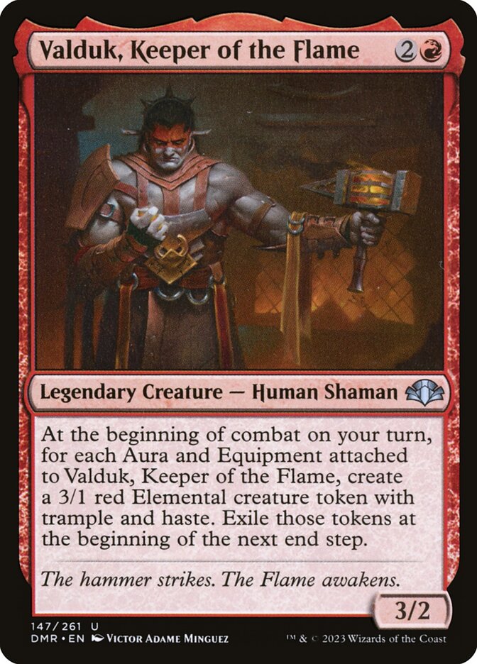 Valduk, Keeper of the Flame - (Foil): Dominaria Remastered