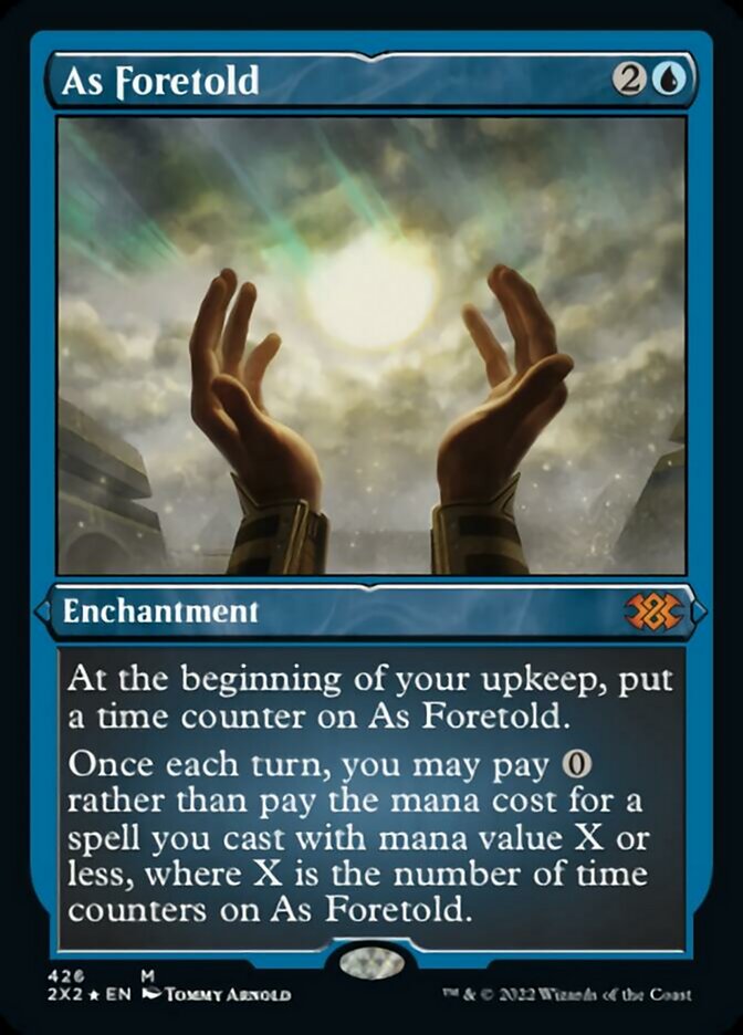 As Foretold (Foil Etched) - (Foil): Double Masters 2022