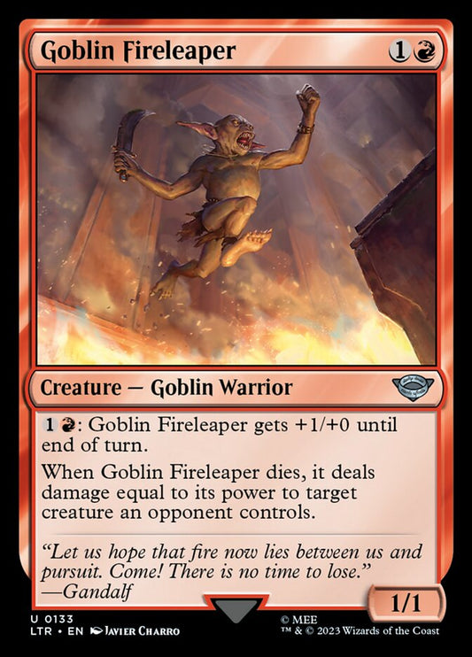 Goblin Fireleaper - (Foil): The Lord of the Rings: Tales of Middle-earth