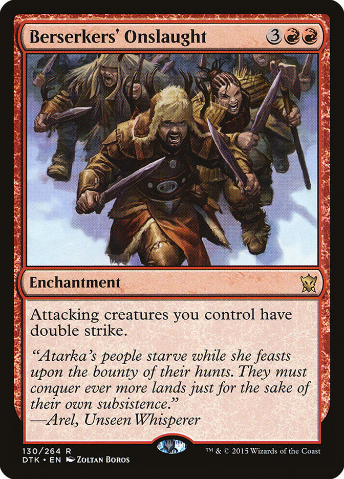 Berserkers' Onslaught - (Foil): Dragons of Tarkir