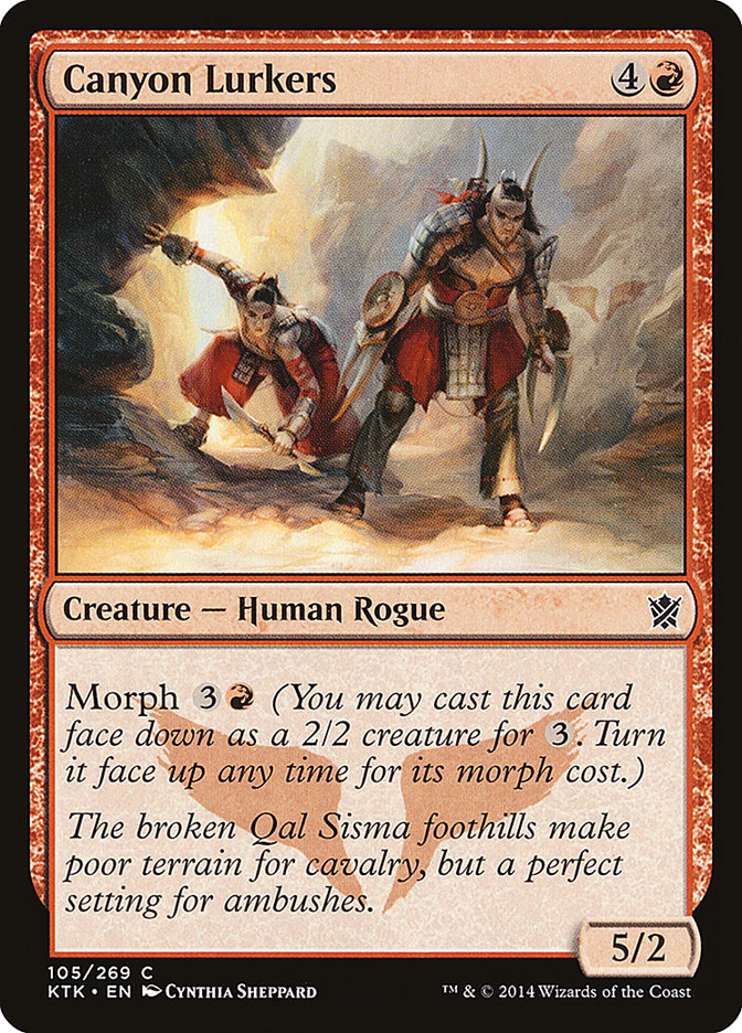 Canyon Lurkers - (Foil): Khans of Tarkir