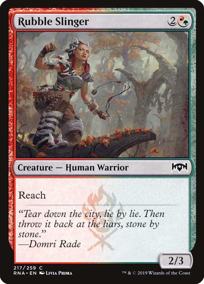 Rubble Slinger - (Foil): Ravnica Allegiance