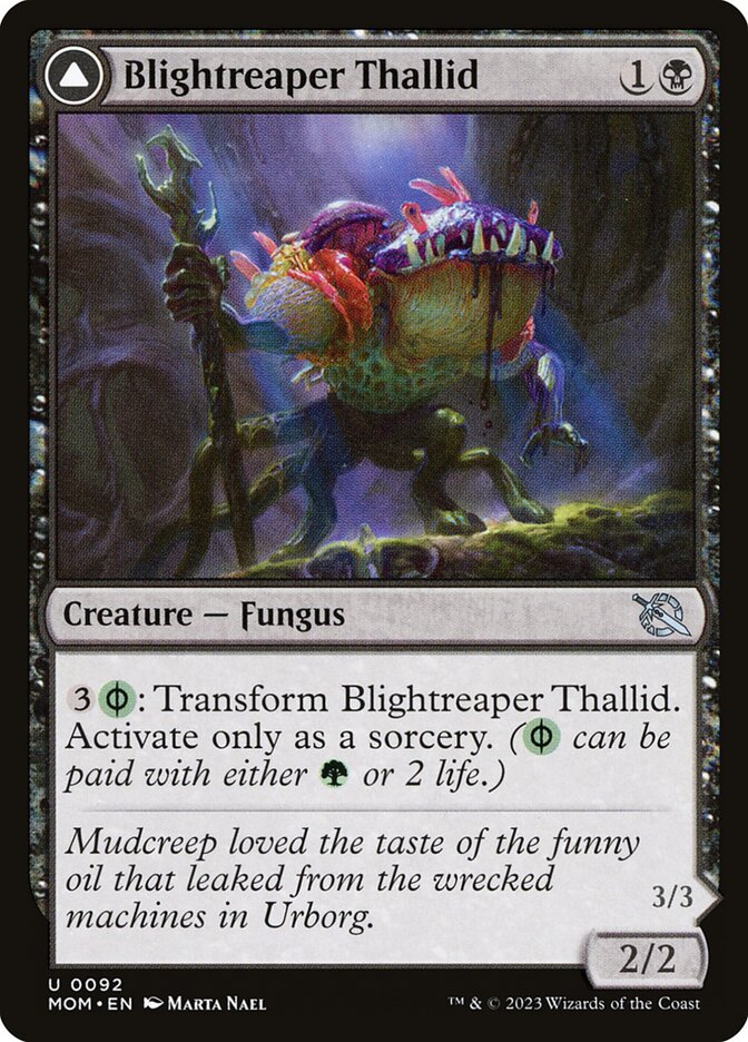 Blightreaper Thallid // Blightsower Thallid - (Foil): March of the Machine