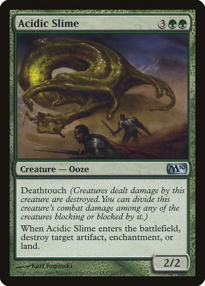 Acidic Slime - (Foil): Magic 2010