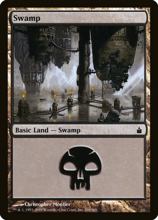Swamp (#296): Ravnica: City of Guilds