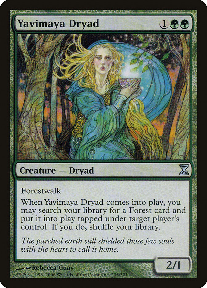 Yavimaya Dryad - (Foil): Time Spiral