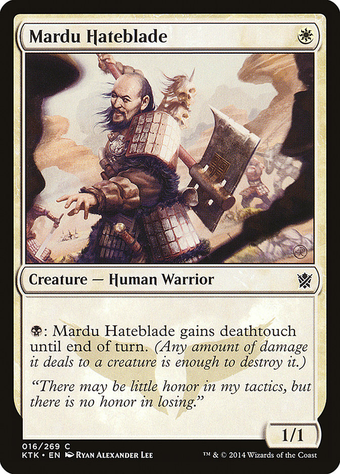 Mardu Hateblade - (Foil): Khans of Tarkir