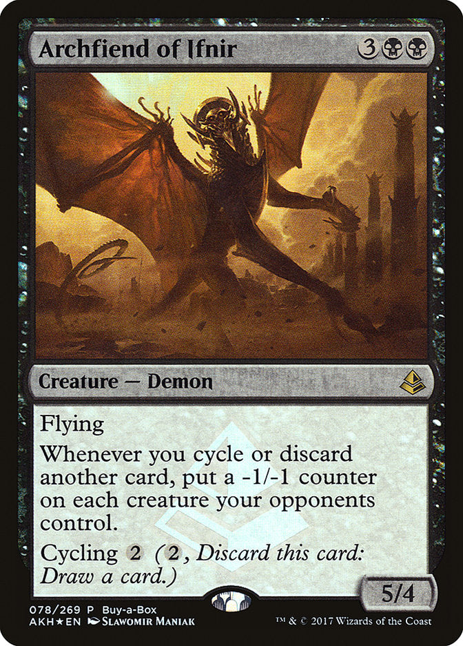 Archfiend of Ifnir (Buy-a-Box) - (Foil): Amonkhet Promos