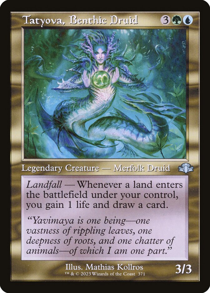 Tatyova, Benthic Druid (Retro Frame) - (Foil): Dominaria Remastered