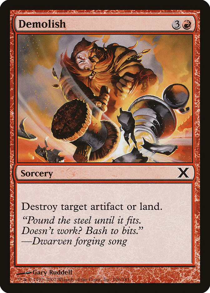 Demolish - (Foil): Tenth Edition