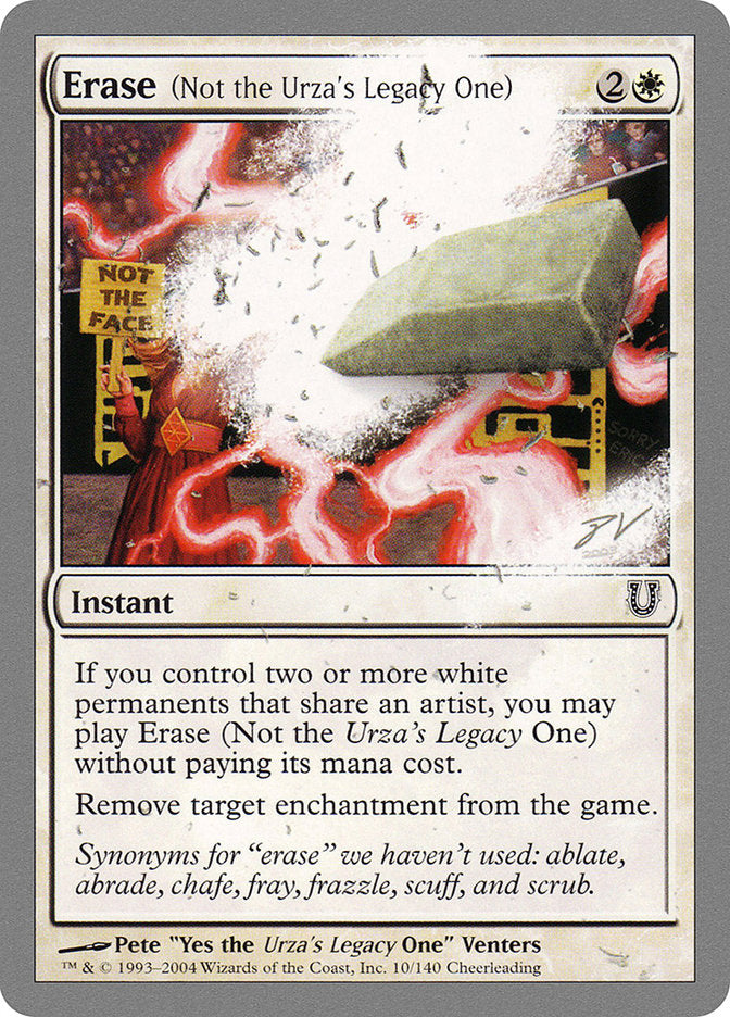 Erase (Not the Urza's Legacy One) - (Foil): Unhinged