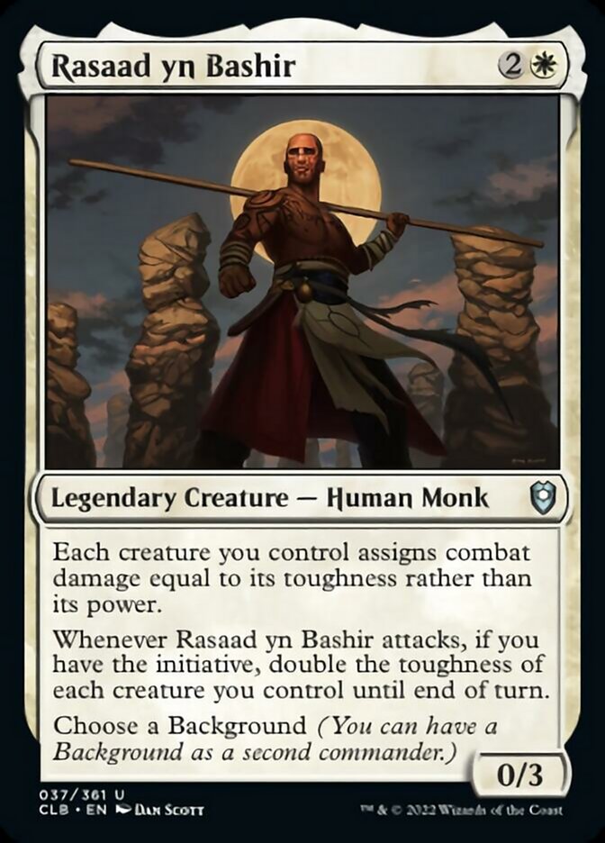 Rasaad yn Bashir - (Foil): Commander Legends: Battle for Baldur's Gate