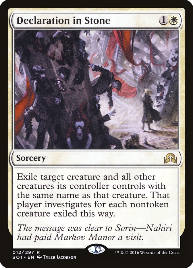 Declaration in Stone: Shadows over Innistrad