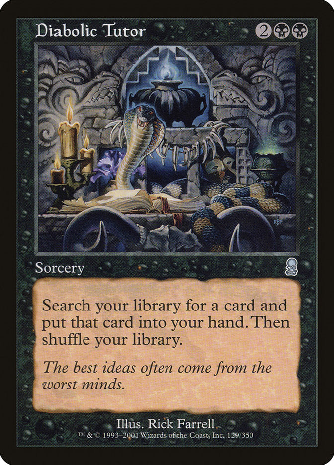 Diabolic Tutor - (Foil): Odyssey