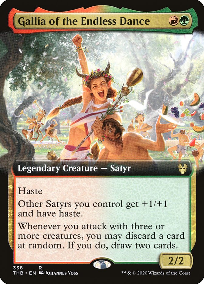 Gallia of the Endless Dance (Extended Art) - (Foil): Theros Beyond Death