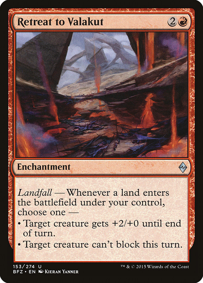Retreat to Valakut - (Foil): Battle for Zendikar