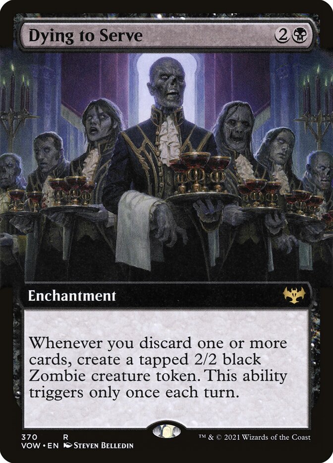 Dying to Serve (Extended Art) - (Foil): Innistrad: Crimson Vow