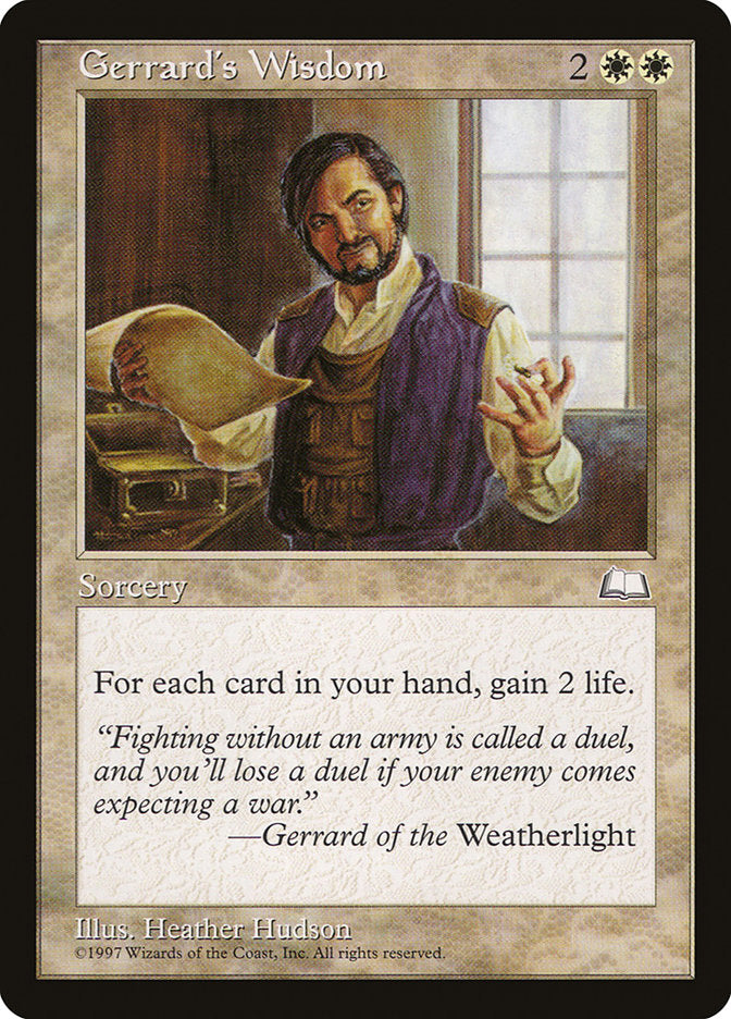 Gerrard's Wisdom: Weatherlight