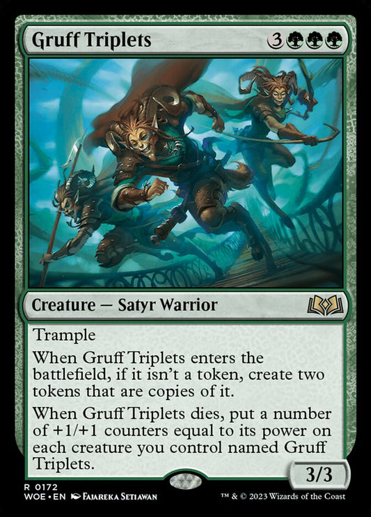 Gruff Triplets - (Foil): Wilds of Eldraine