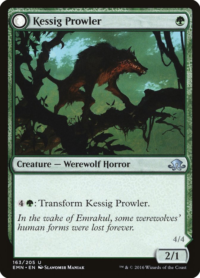 Kessig Prowler // Sinuous Predator - (Foil): Eldritch Moon