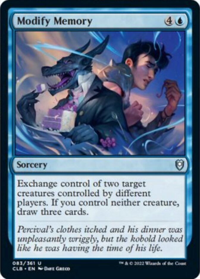 Modify Memory - (Foil): Commander Legends: Battle for Baldur's Gate