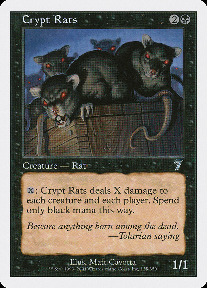 Crypt Rats - (Foil): Seventh Edition