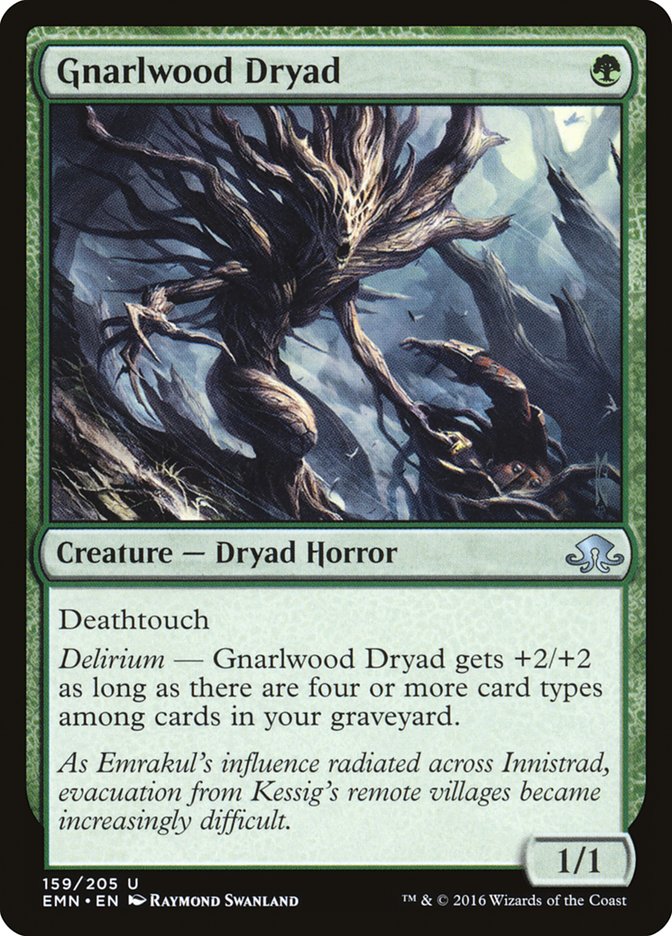 Gnarlwood Dryad - (Foil): Eldritch Moon