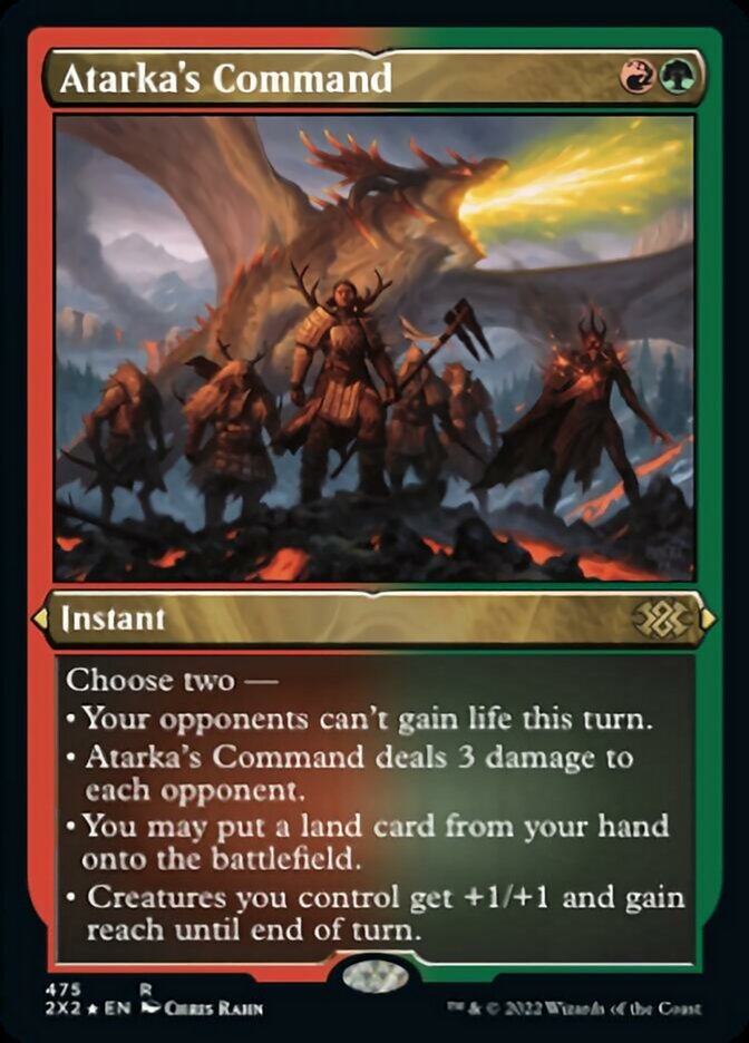 Atarka's Command (Foil Etched) - (Foil): Double Masters 2022