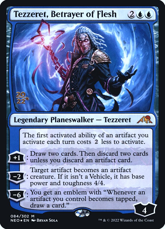 Tezzeret, Betrayer of Flesh: Kamigawa: Neon Dynasty Promos