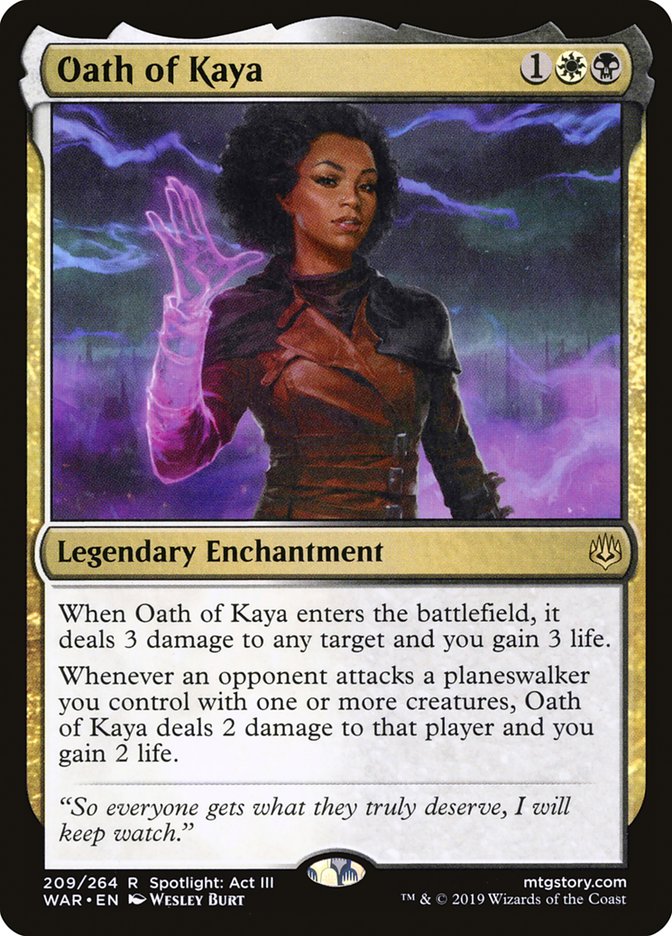 Oath of Kaya - (Foil): War of the Spark