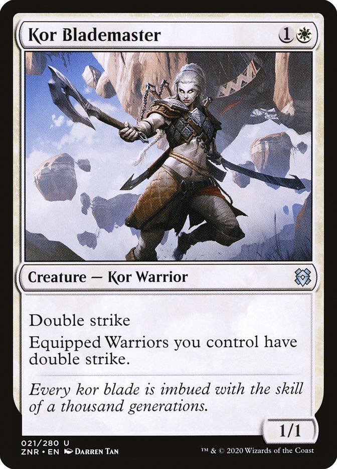 Kor Blademaster: Zendikar Rising