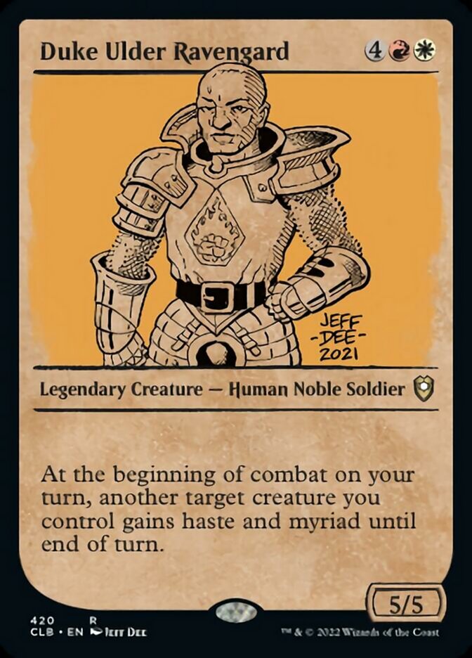 Duke Ulder Ravengard (Showcase) - (Foil): Commander Legends: Battle for Baldur's Gate